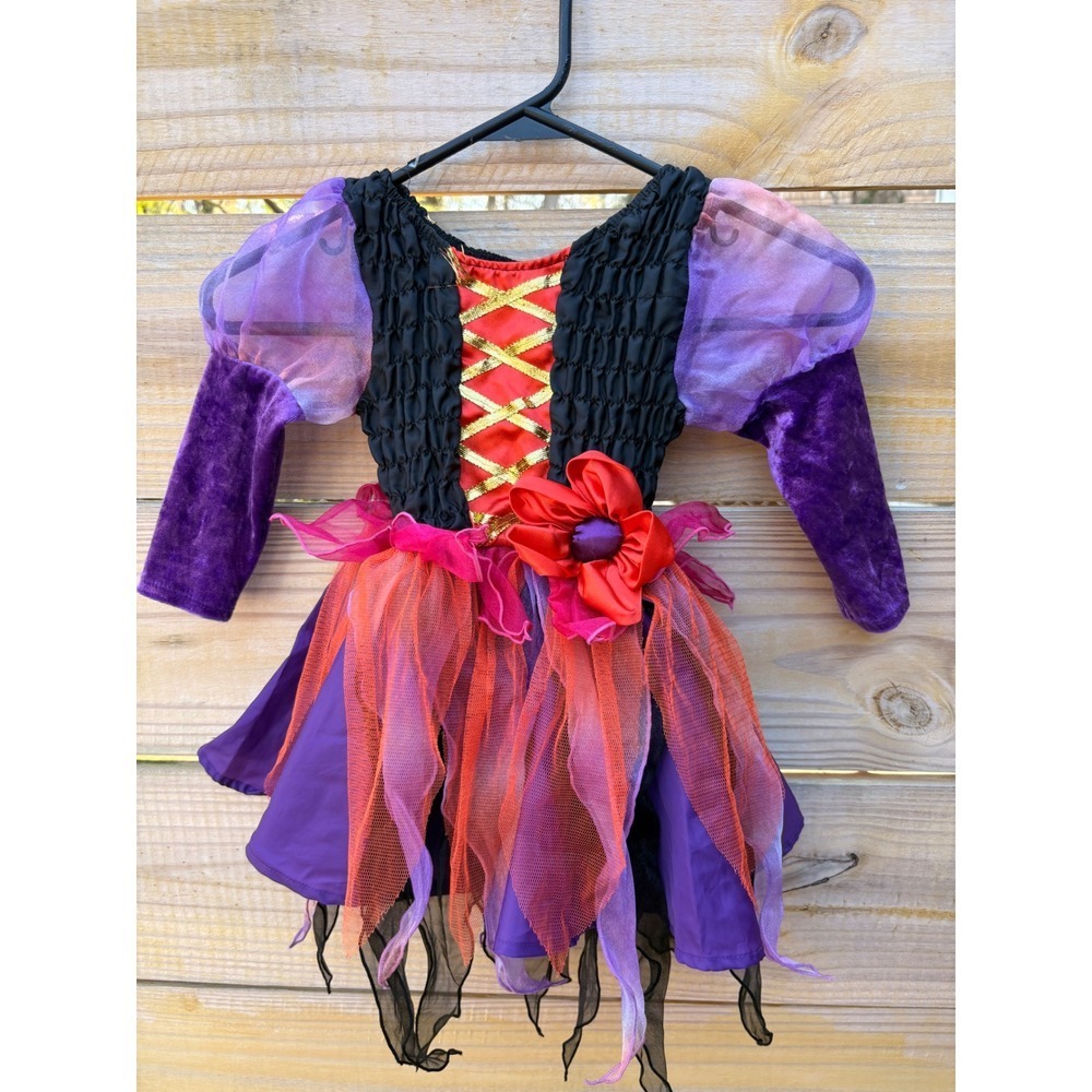 The Childrens Place Toddler Girls Witch Halloween Costume Purple Black 18-24M